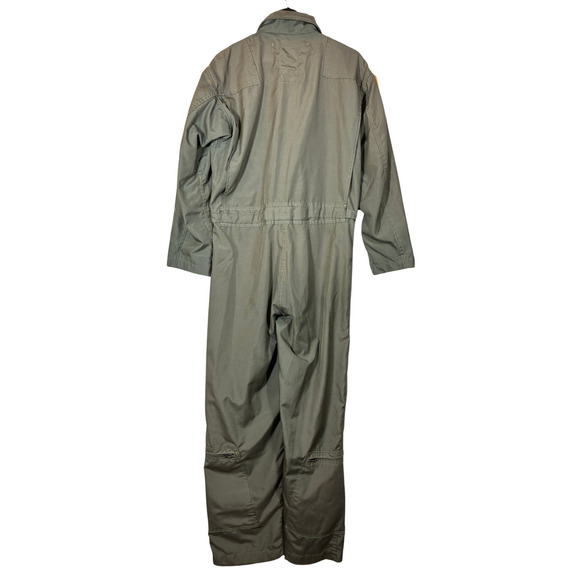 Flyers Coveralls Men Summer Fire Resistant Sage Green CWU-27P Size 40R - Picture 4 of 16